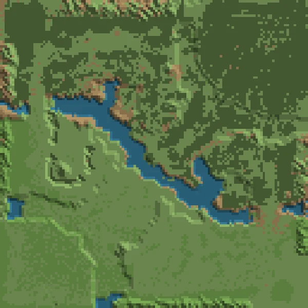 Рельеф карты восстановлен из файла